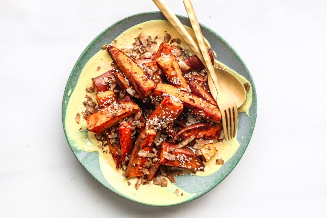 Warm Sweet Potato Salad with Turmeric Dressing - WellBeing Magazine