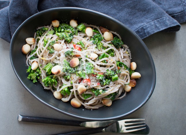 Broccoli Rabe, Macadamia & Chilli Spaghetti - WellBeing Magazine