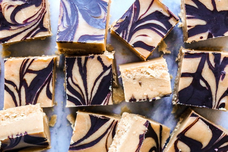 Peanut Butter Choc Swirl Fudge