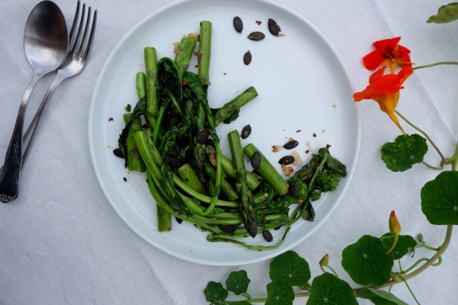 Simply Sautéed Broccoli Rabe & Asparagus - WellBeing Magazine