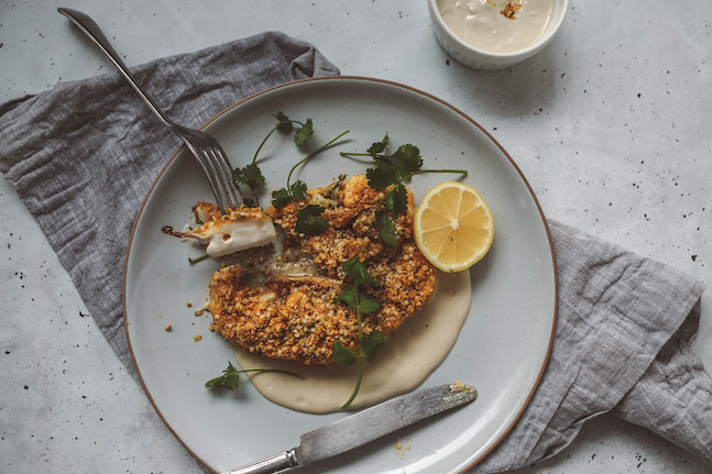 Crusted Cauliflower Steaks