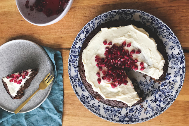 Gingerbread Cake with Cream Cheese Icing