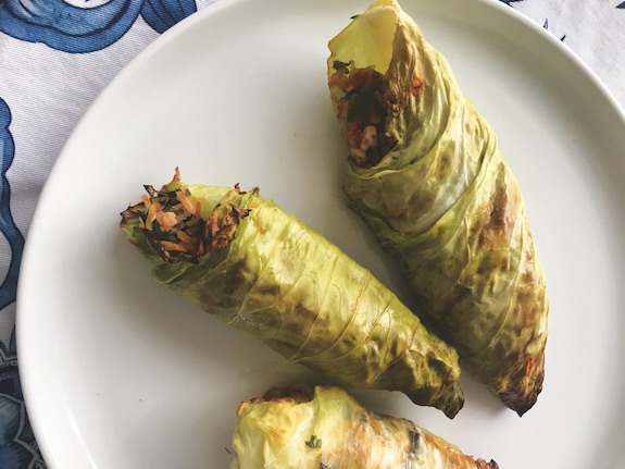 Cabbage Rolls with Zesty Herby Filling