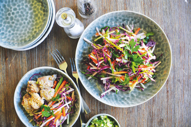 Jicama Rainbow Slaw Salad