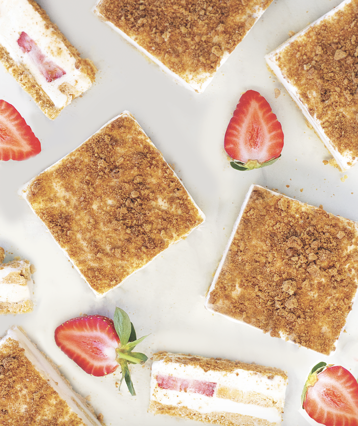 Strawberry Coconut Ice Cream Cake