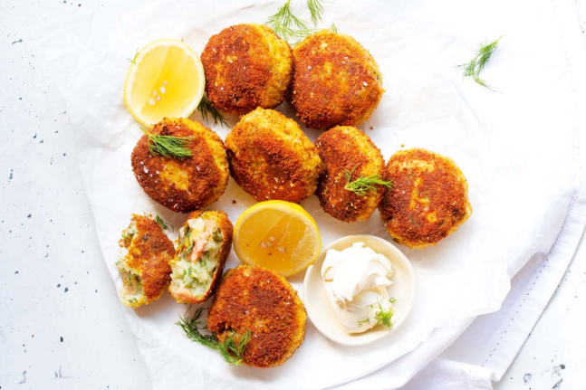 Gluten-Free Appetiser: Leek & Hot Smoked Trout Croquettes Recipe