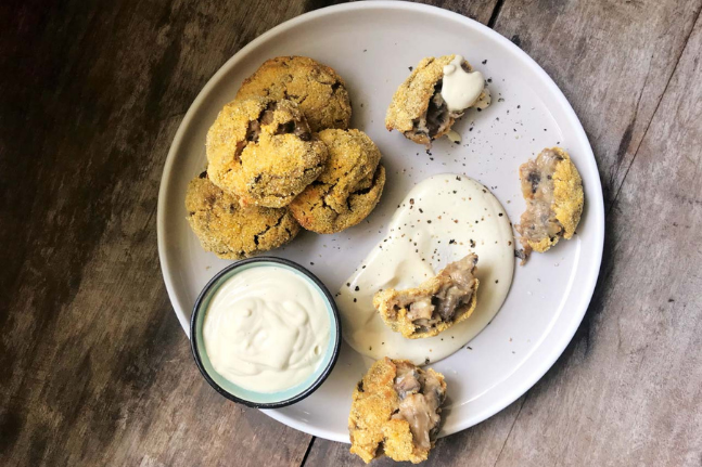 Vegan Mushroom Croquettes with Cashew Aioli