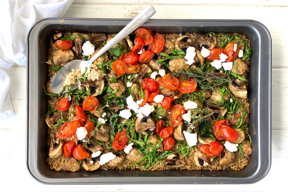Baked Rice & Mushrooms Pilaf Recipe - WellBeing Magazine