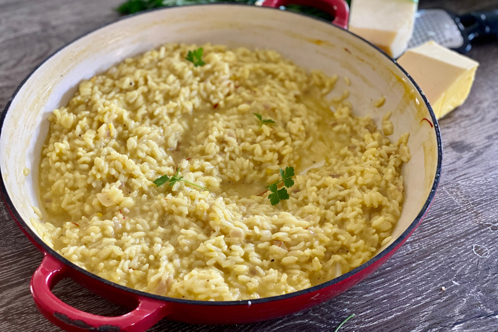 Creamy Saffron Risotto Bake Recipe EatWell Magazine