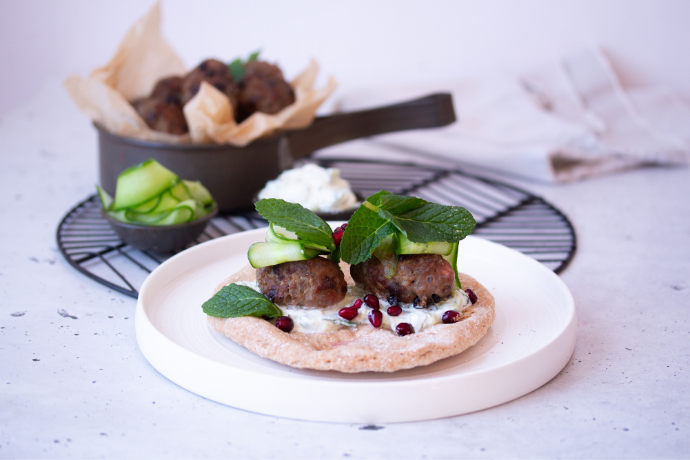 Lamb Koftas with Tzatziki Recipe EatWell Magazine