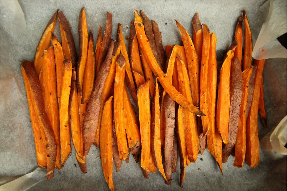 Caramelised Baked Sweet Potatoes Recipe - EatWell Magazine
