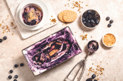 Blackberry & Chamomile Coconut Ice Cream Recipe