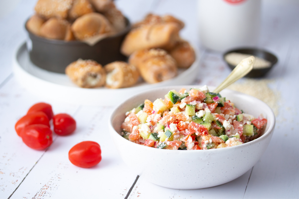 Tomato Sopska Salad Recipe – EatWell Magazine