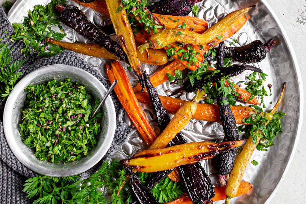 Roasted Carrots with Gremolata Recipe - WellBeing Magazine
