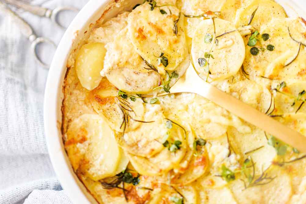 Creamy Vegan Potato Bake - WellBeing Magazine