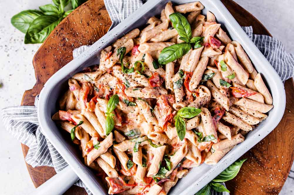 Creamy Tomato & Basil Penne - WellBeing Magazine
