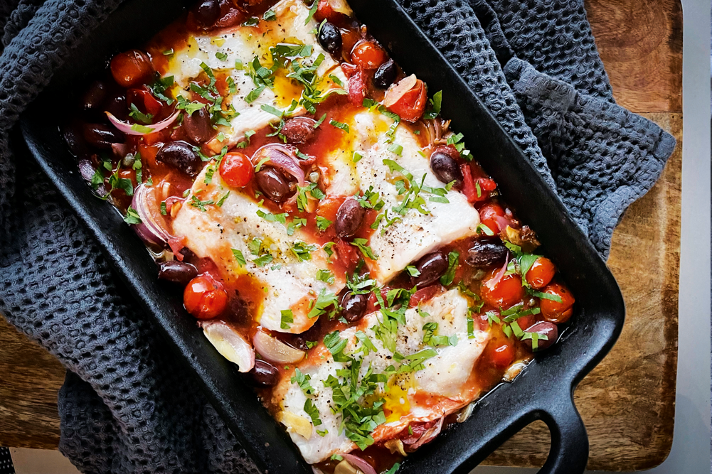 Traybake Fish Puttanesca - WellBeing Magazine