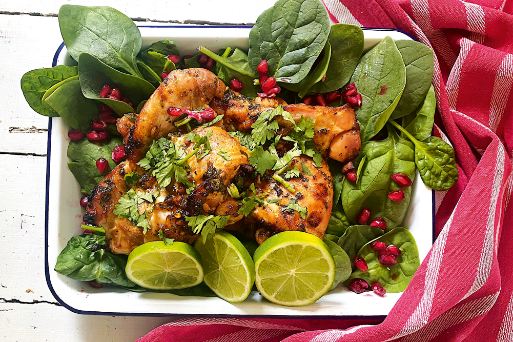 Marinated Garlic & Lime Chicken Tray Bake - WellBeing Magazine