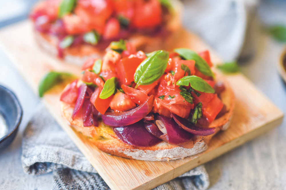 Balsamic Caramelised Onion Bruschetta - WellBeing Magazine