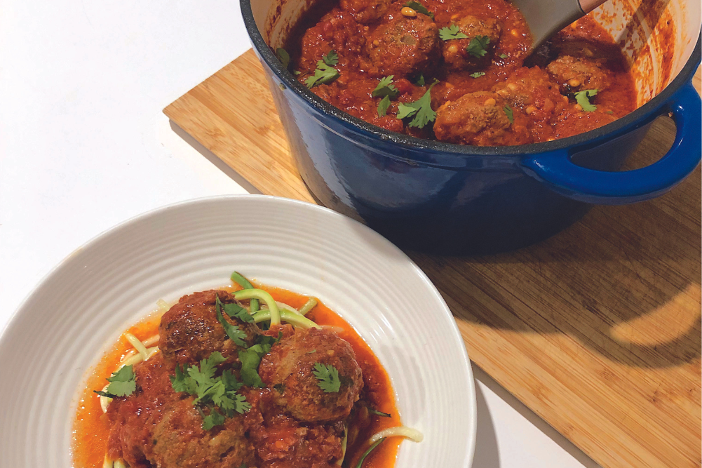 Lamb Meatballs with Zoodles - Wellbeing Magazine
