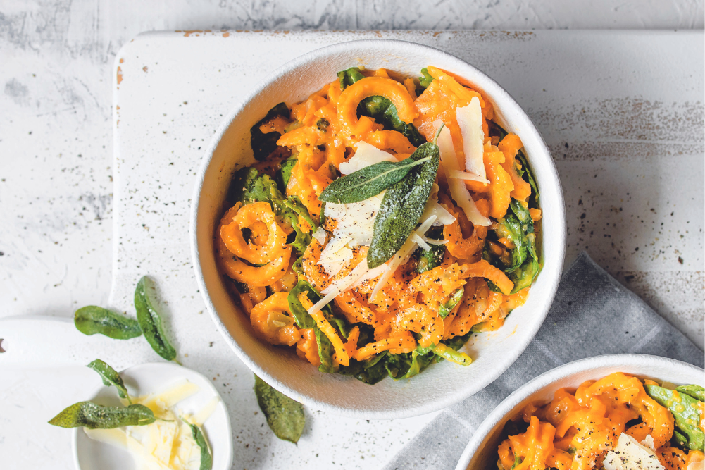 Butternut Noodles in Burnt Butter & Sage Sauce - WellBeing Magazine