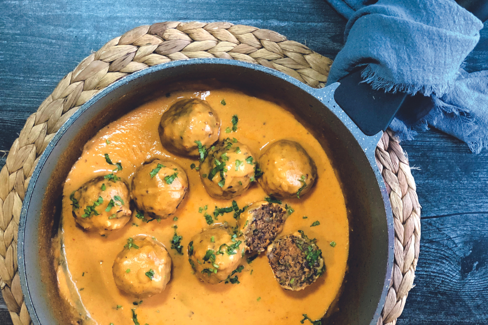 Vegan Meatballs in Coconut Gravy - WellBeing Magazine