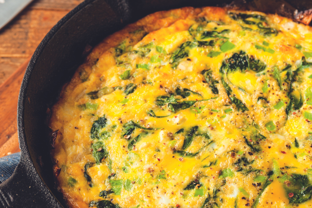Egg-White Frittata with Silver Beet & Herbs - WellBeing Magazine