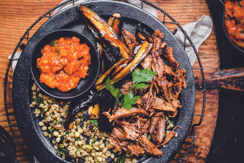 SlowCooked Lamb with Lemon & Harissa Sauce WellBeing Magazine