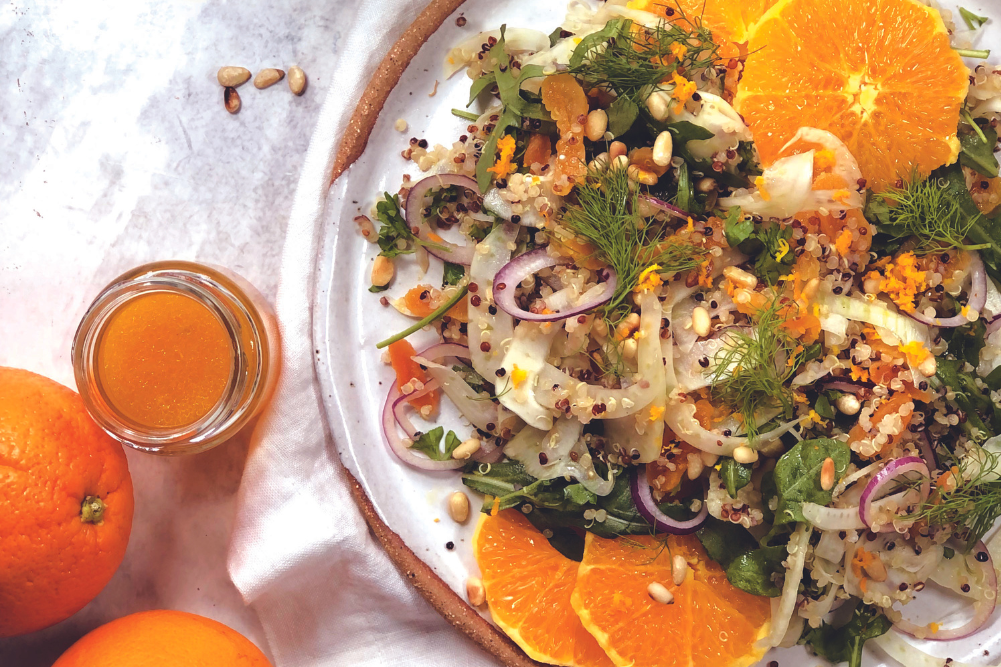 Citrus, Fennel & Quinoa Salad with Orange Dressing WellBeing Mag