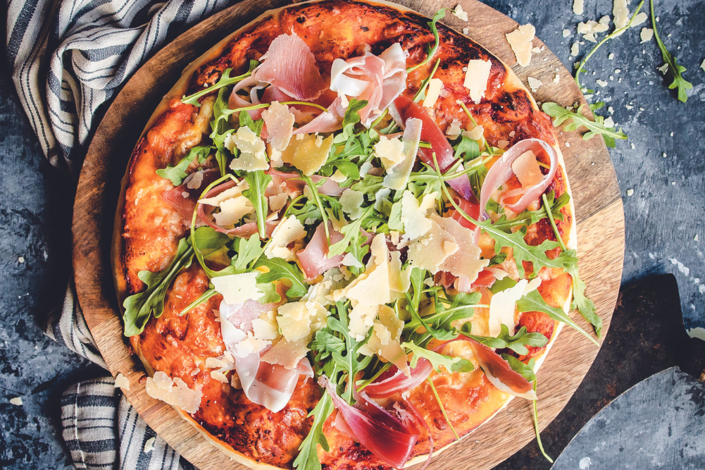 Parmesan, Prosciutto & Rocket Pizza WellBeing Magazine