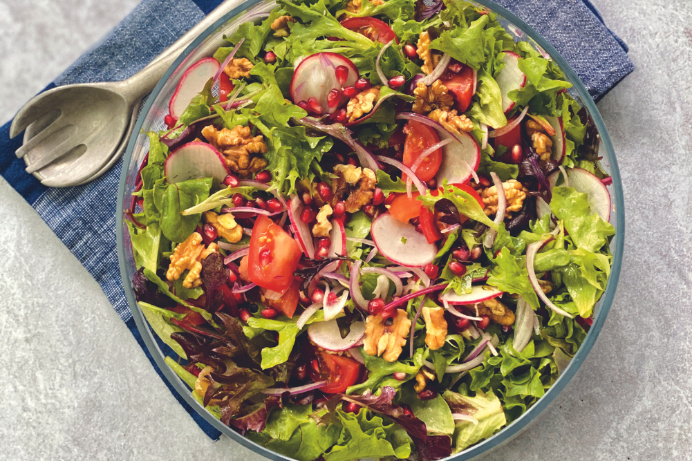 Pomegranate & Walnut Salad - WellBeing Magazine