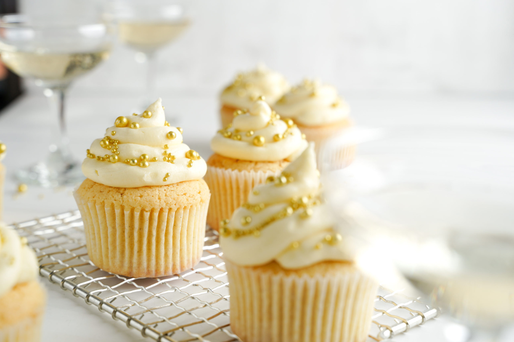 Low FODMAP Champagne Celebration Cupcakes - WellBeing Magazine