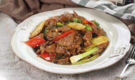Fry Beef With Scallion And Ginger